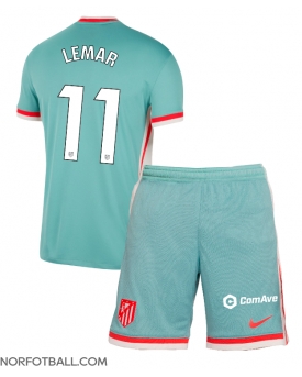 Billige Fotballdrakt Atletico Madrid Thomas Lemar #11 Replika Bortedraktsett Barn 2024-25 Kortermet (med bukser)